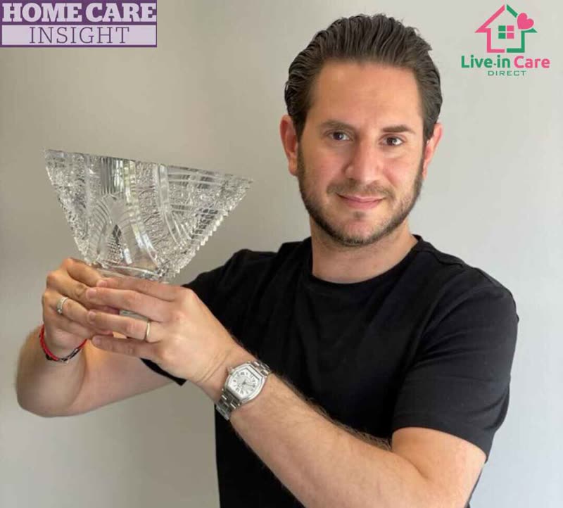 Live-in Care Direct receiving an industry award