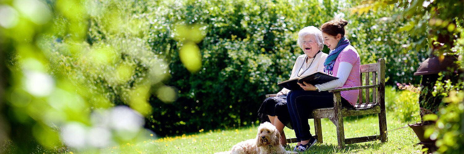 A live-in carer supporting a client at home