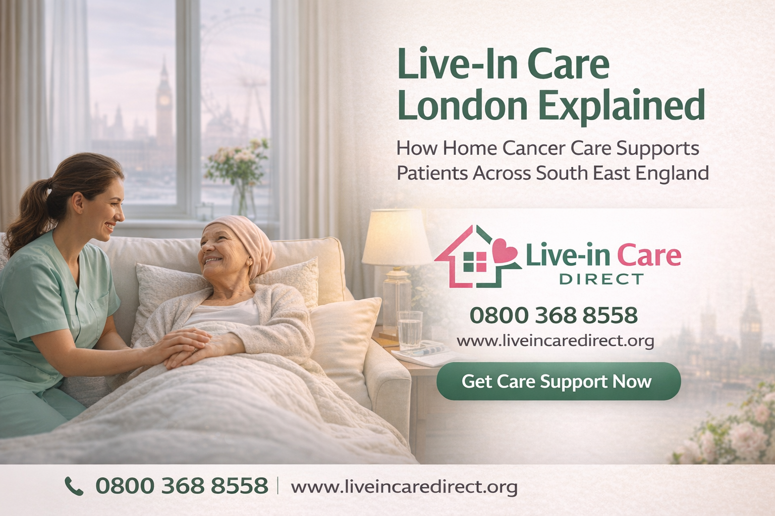 Live-In Care London Explained: How Home Cancer Care Supports Patients Across South East England